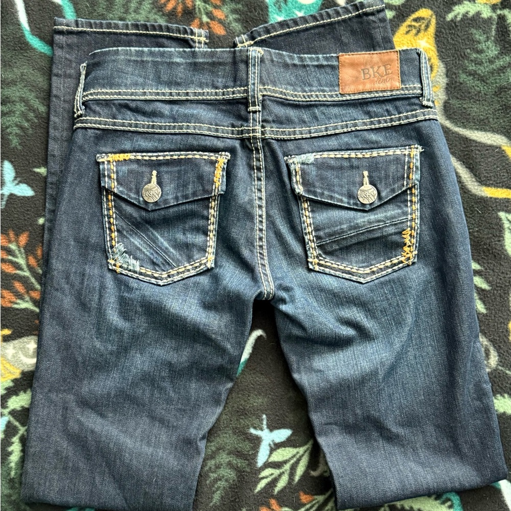 BKE Stella Straight Jeans 26R Dark Wash
